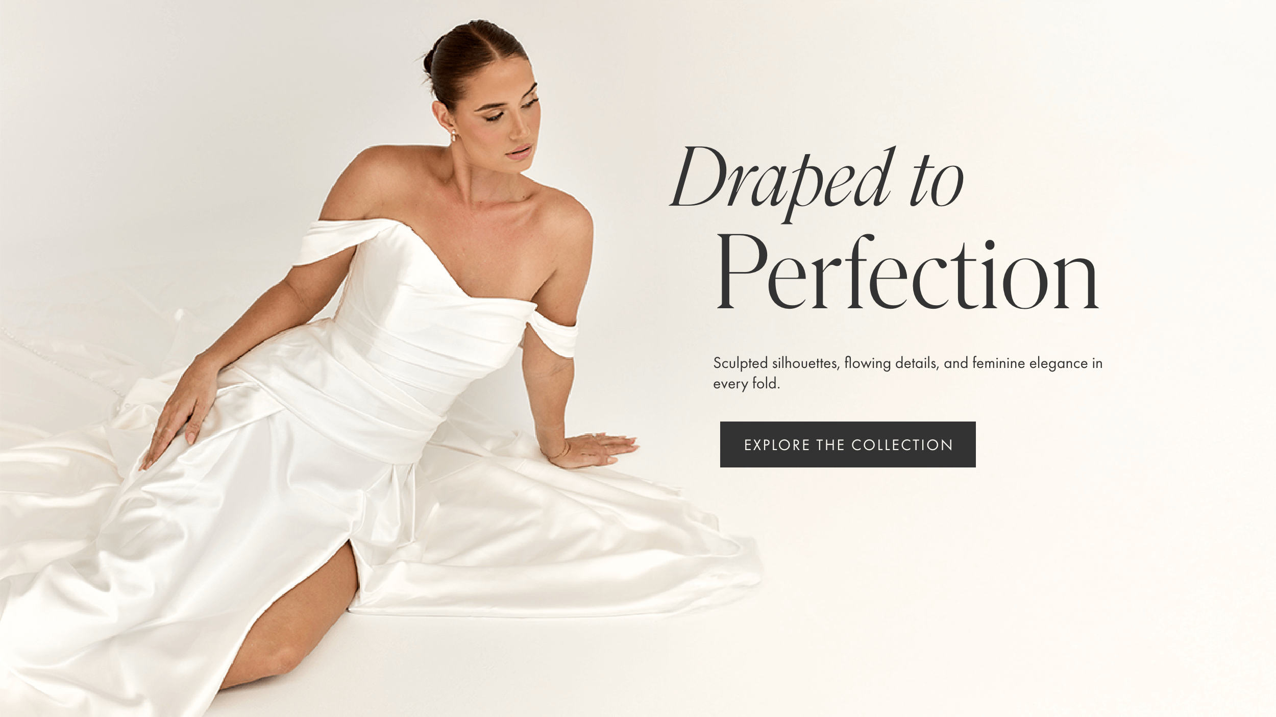 Draped to Perfection, desktop banner